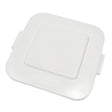 Square Brute® Tops, Flat Lid, Plastic/Polyethylene, Fits Container Size: 22" x 22"