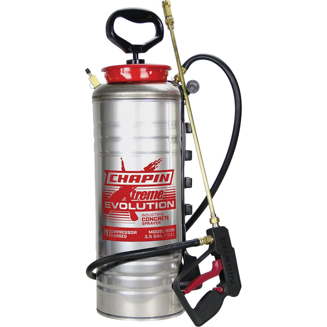 Evolution Concrete Tank Sprayer, 3.5 gal. (13.2 L), Stainless Steel, 19" Wand