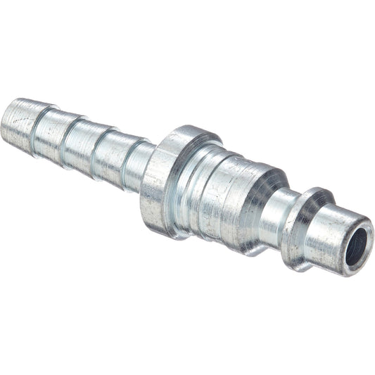 Pneumatic Standard Hose Barb Coupler, Steel, Type DF, 1/4", 500 psi