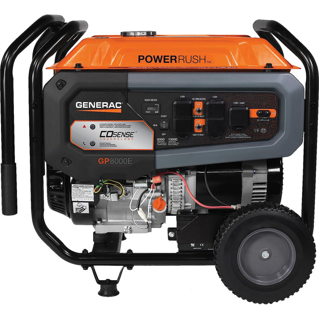 Portable Generator with COsense® Technology, 10000 W Surge, 8000 W Rated, 120 V/240 V, 7.9 gal. Tank