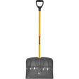High Capacity Mountain Mover Snow Shovel, Polypropylene Blade, 19" Wide, D-Grip Handle