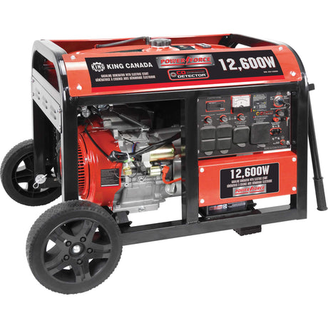 Gasoline Generator with Electric Start, 12600 W Surge, 9000 W Rated, 120 V/240 V, 31 L Tank