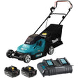 36V 5.0 Ah LXT Lawn Mower Kit, Push Walk-Behind, Battery Powered, 17" Cutting Width