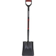 Square Point Shovel, Tempered Steel Blade, D-Grip Handle, 31" Long