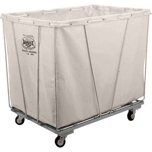 Baskets & Hamper Trucks, Steel, 27-1/2" W x 36" D x 36" H, 600 lbs. Capacity