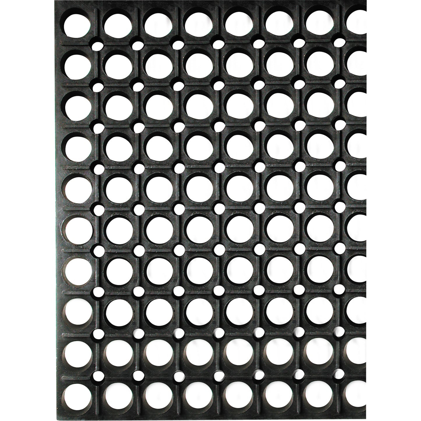 Wearwell WorkSafe® Mats, Slotted, 1-1/2' x 2' x 7/8", Black, Rubber