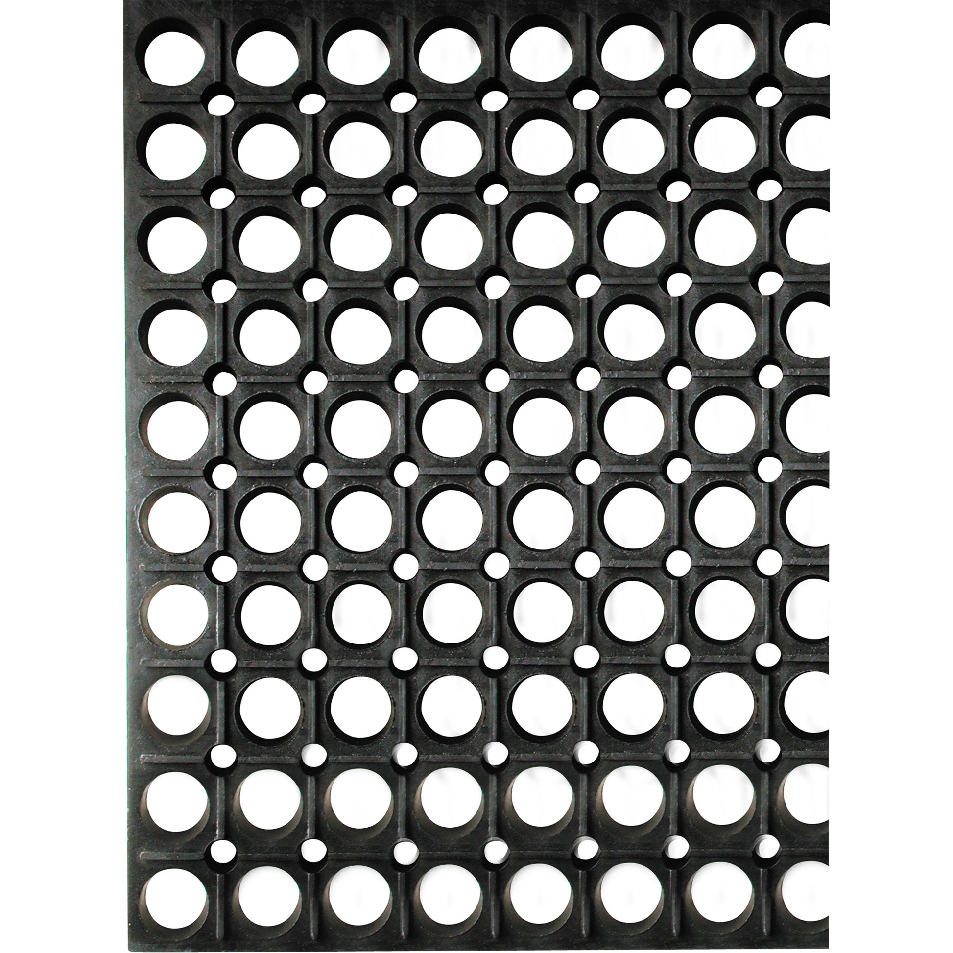 Wearwell WorkSafe® Mats, Slotted, 1-1/2' x 2' x 7/8", Black, Rubber