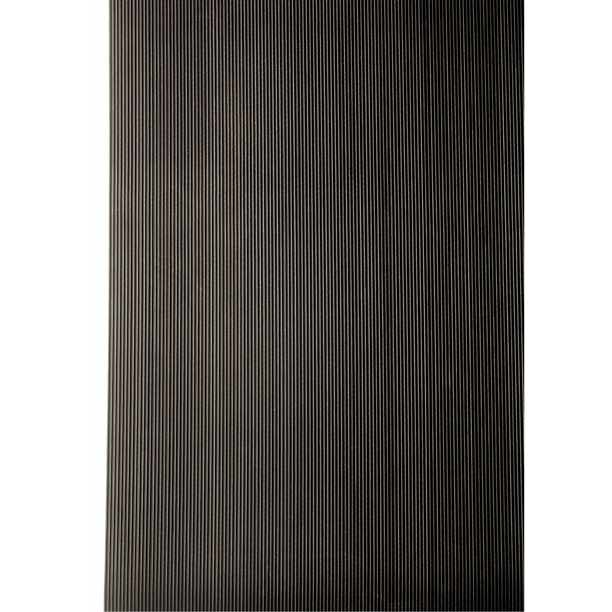 Wearwell Non-Conductive Corrugated Switchboard No.702 Matting, 3' W x 75' L, 1/4" Thickness, Black, PVC