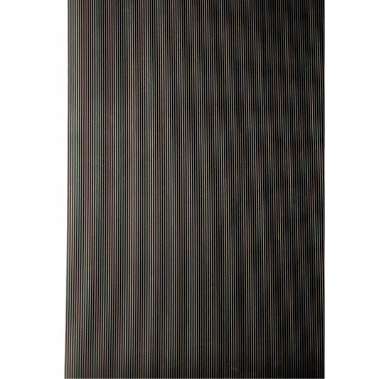 Wearwell Non-Conductive Corrugated Switchboard No.702 Matting, 3' W x 75' L, 1/4" Thickness, Black, PVC