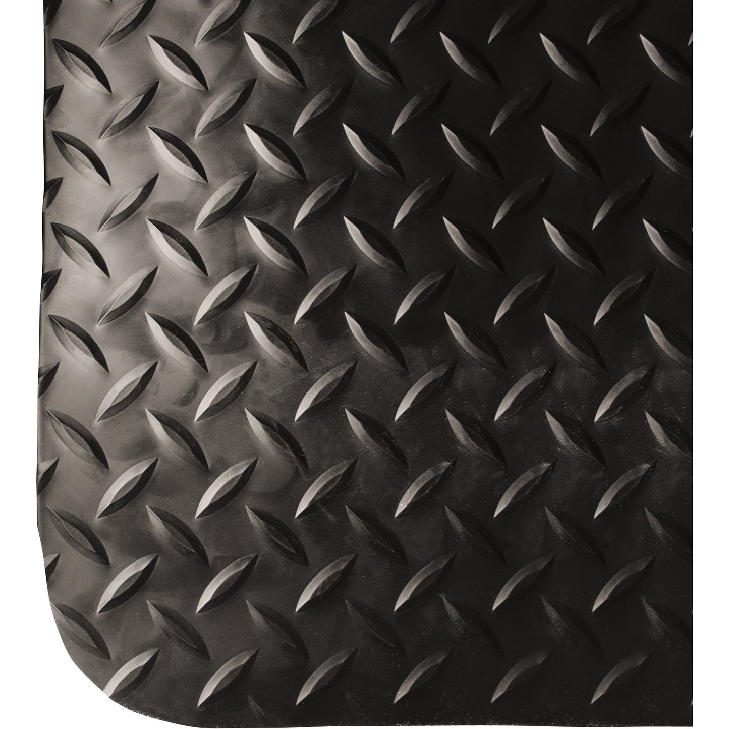 Wearwell Electrically Conductive Anti-Fatigue No.786 Matting, 3' W x 5' L x 9/16" T, PVC, Diamond, Black