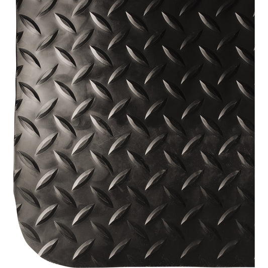 Wearwell Electrically Conductive Anti-Fatigue No.786 Matting, 3' W x 5' L x 9/16" T, PVC, Diamond, Black