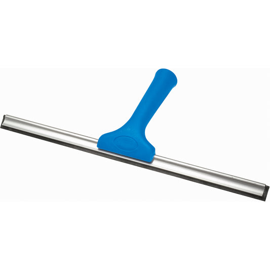 Window Squeegees, 16", Rubber, Metal Frame