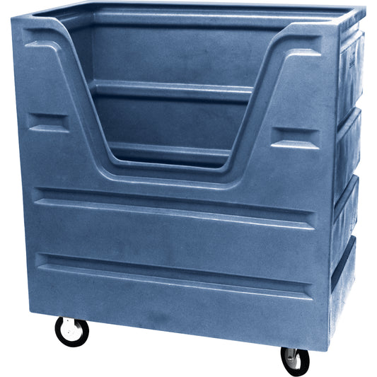 Bulk Laundry Trucks, Plastic, 29" W x 48" D x 55" H, 1000 lbs. Capacity