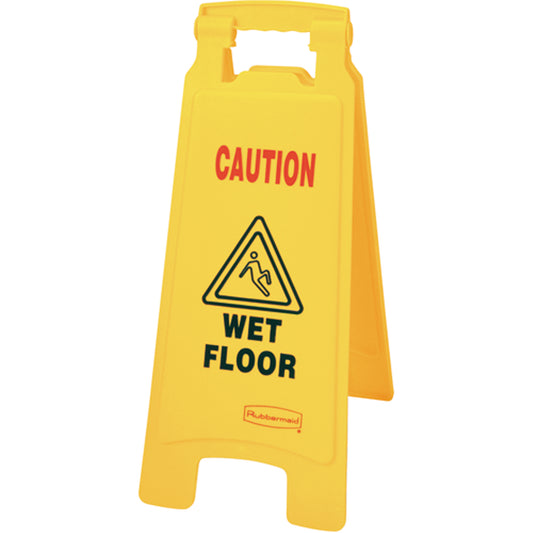 Rubbermaid "Wet Floor" Safety Signs, English with Pictogram