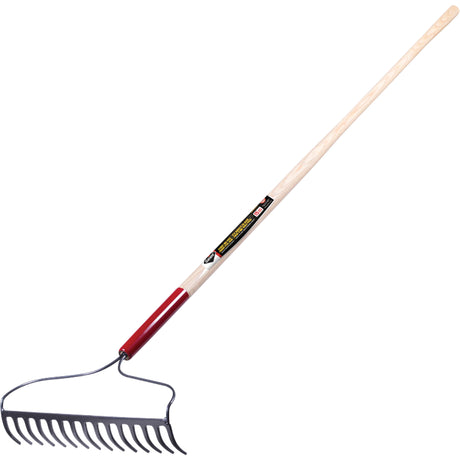 Pro™ Bow Rake, Wood Handle, 60" L, 16" Blade, 15 Tines