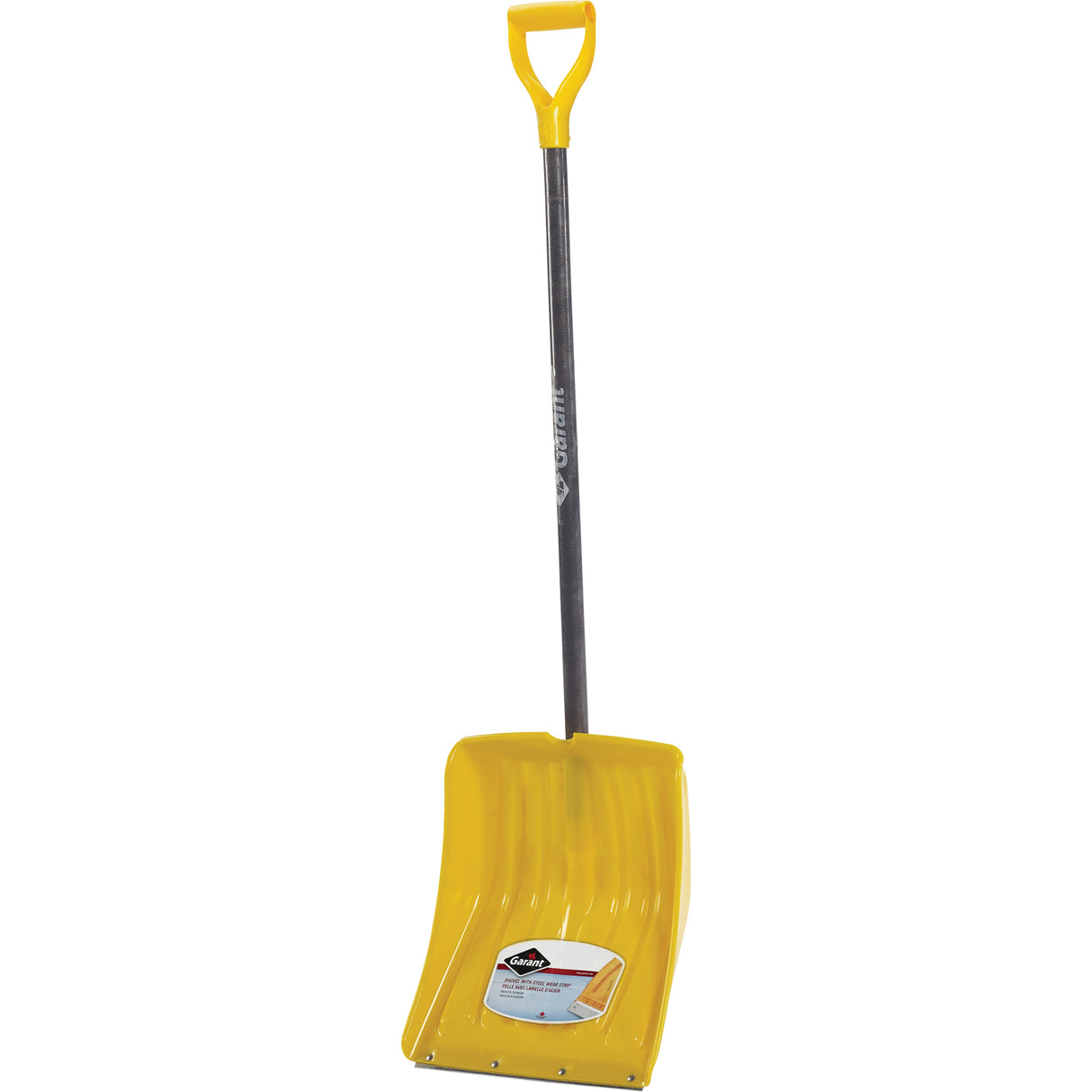 Alpine™ Snow Shovel, Polypropylene Blade, 13-9/10" Wide, D-Grip Handle, Wearstrip Included