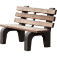 Park Benches, Recycled Plastic, 72" L x 25" W x 31" H, Brown