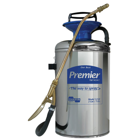 Premier Series Pro Sprayer, 2 gal. (7.6 L), Stainless Steel, 12" Wand