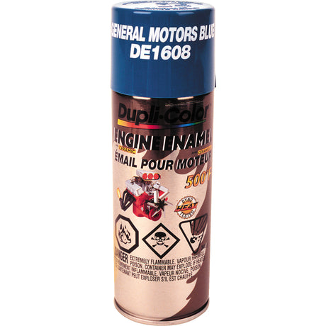 Enamel Engine Paint, GM Blue, 12 oz., Aerosol Can