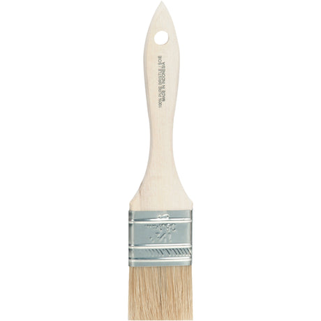 Paint Brush, White China, Wood Handle, 1-1/2" Width