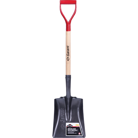 Pro™ Square Point Shovel, Wood, Tempered Steel Blade, D-Grip Handle, 27-3/4" Long
