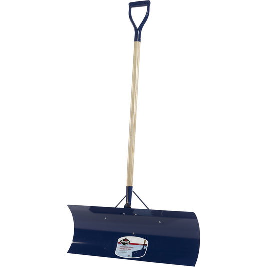 Yukon™ Snow Pusher, Steel Blade, D-Grip Handle, 30" W