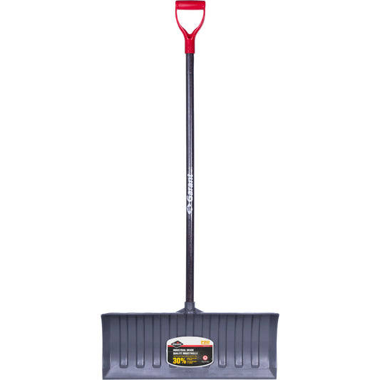 Pro™ Snow Pusher, Polypropylene Blade, D-Grip Handle, 26" W