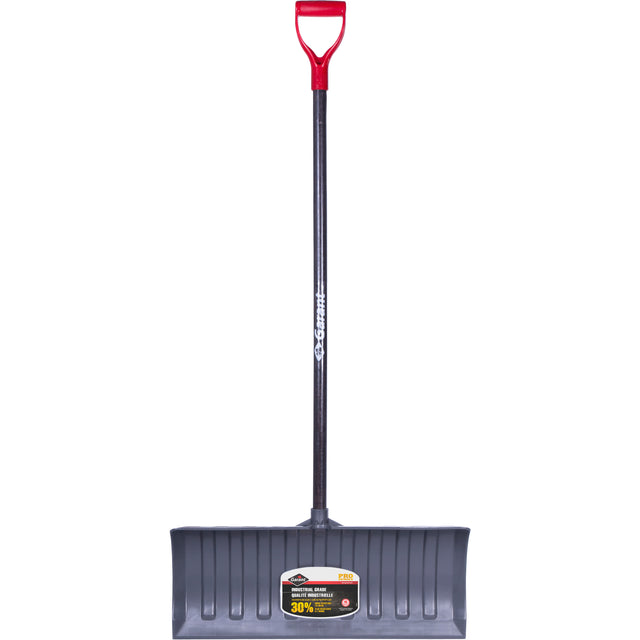 Pro™ Snow Pusher, Polypropylene Blade, D-Grip Handle, 26" W