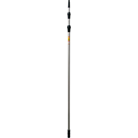 Extension Squeegee Handle, Aluminum, Telescopic, ACME Threaded Tip, 192" Length