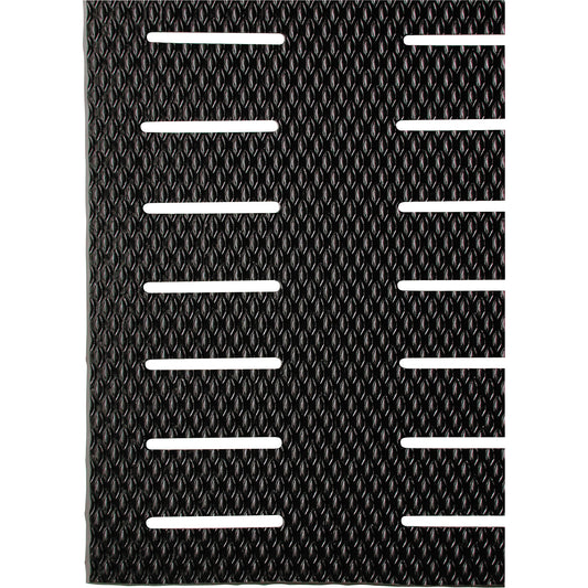 Wearwell Kushion Walk No. 475 Mats, Slotted, 3' x 60' x 3/8", Black, PVC