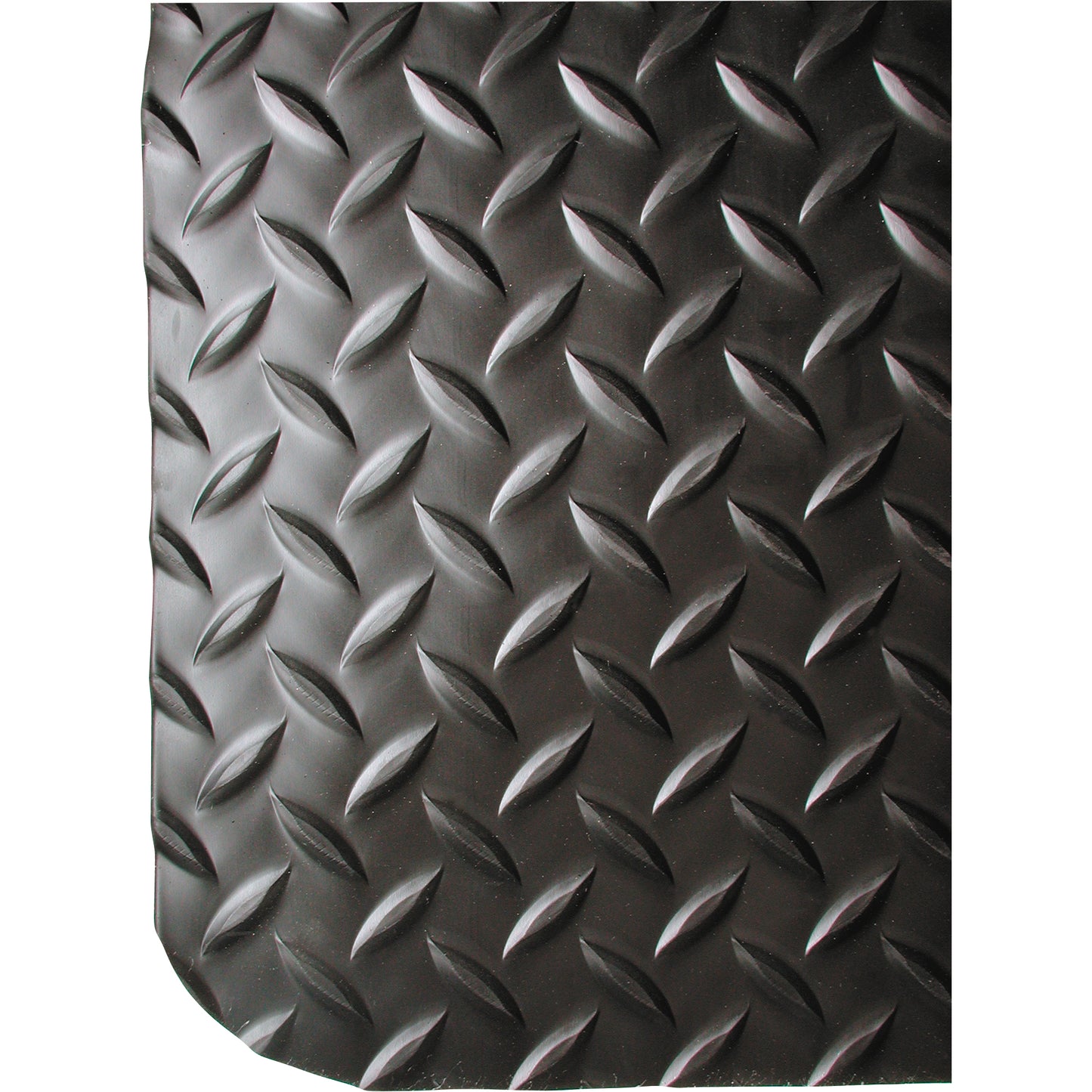 Wearwell SpongeCote® Ultrasoft Mats No. 414, Diamond, 6' x 75' x 15/16", Black, PVC Sponge
