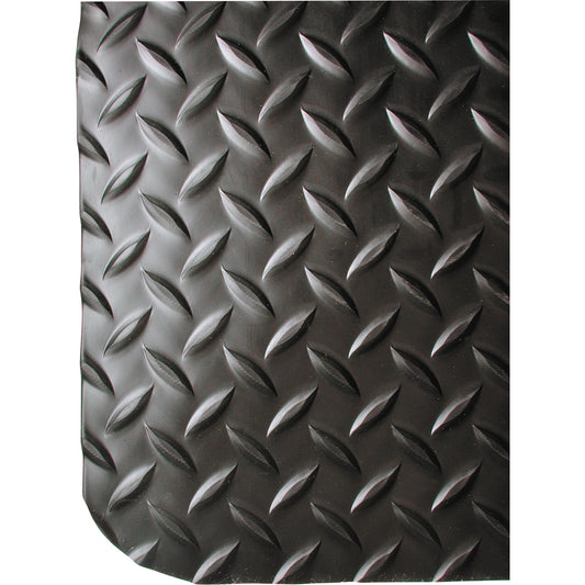Wearwell Ultrasoft No. 414 Mats, Diamond, 3' x 75' x 15/16", Black, PVC Sponge