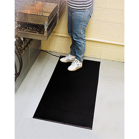 Mat Tech Comfort-King™ Anti-Static Matting, 3' W x 60' L x 3/8" T, Pebbled, Blue