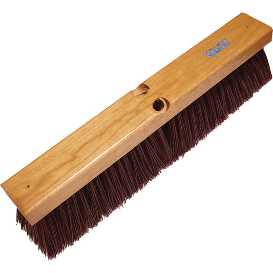 Heavy-Duty Garage & Concrete Push Broom, 24", Coarse/Stiff, Polypropylene Bristles