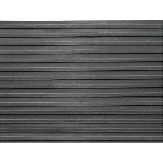 Pliflex Entrance Mats, Runner, 4' x lin.ft x 1/8", Black