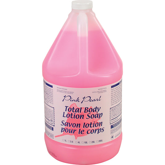 Pink Pearl Total Body Lotion Soap, Liquid, 4 L, Scented