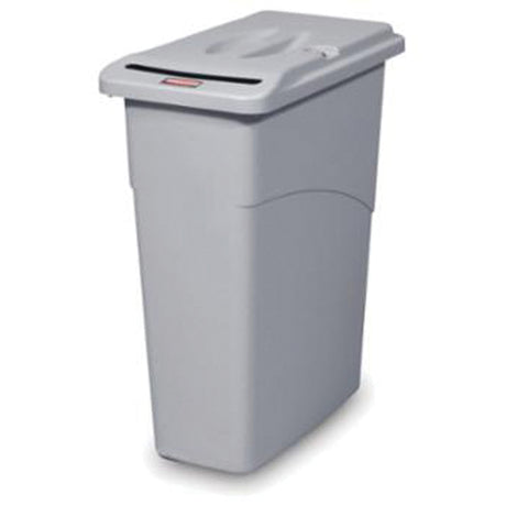 Confidential Flat Top Waste Container, Plastic, 23 US gal.