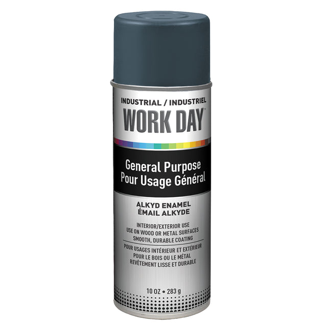 Industrial Enamel Paint, Grey, Gloss, 10 oz., Aerosol Can