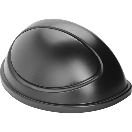 Untouchable® Containers, Half Round Lid, Plastic/Polyethylene, Fits Container Size: 21-5/16" x 21-1/3"
