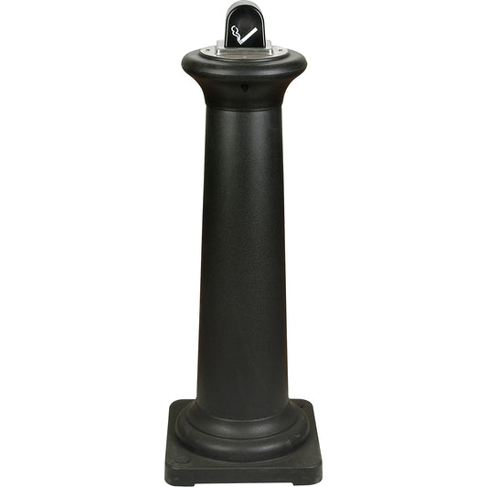Groundskeeper Tuscan™ Cigarette Waste Collector, Free-Standing, Metal, 1 US gal. Capacity, 38-1/2" Height