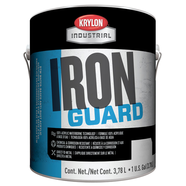 Iron Guard® Water-Based Acrylic Enamel, Gallon, White