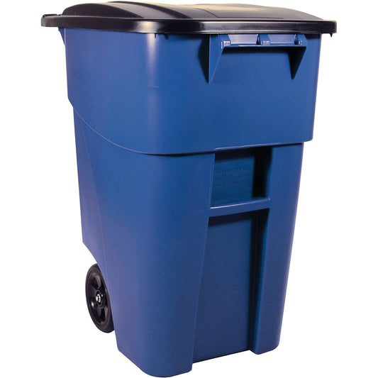 Brute® Roll Out Containers, Curbside, Plastic, 50 US gal.