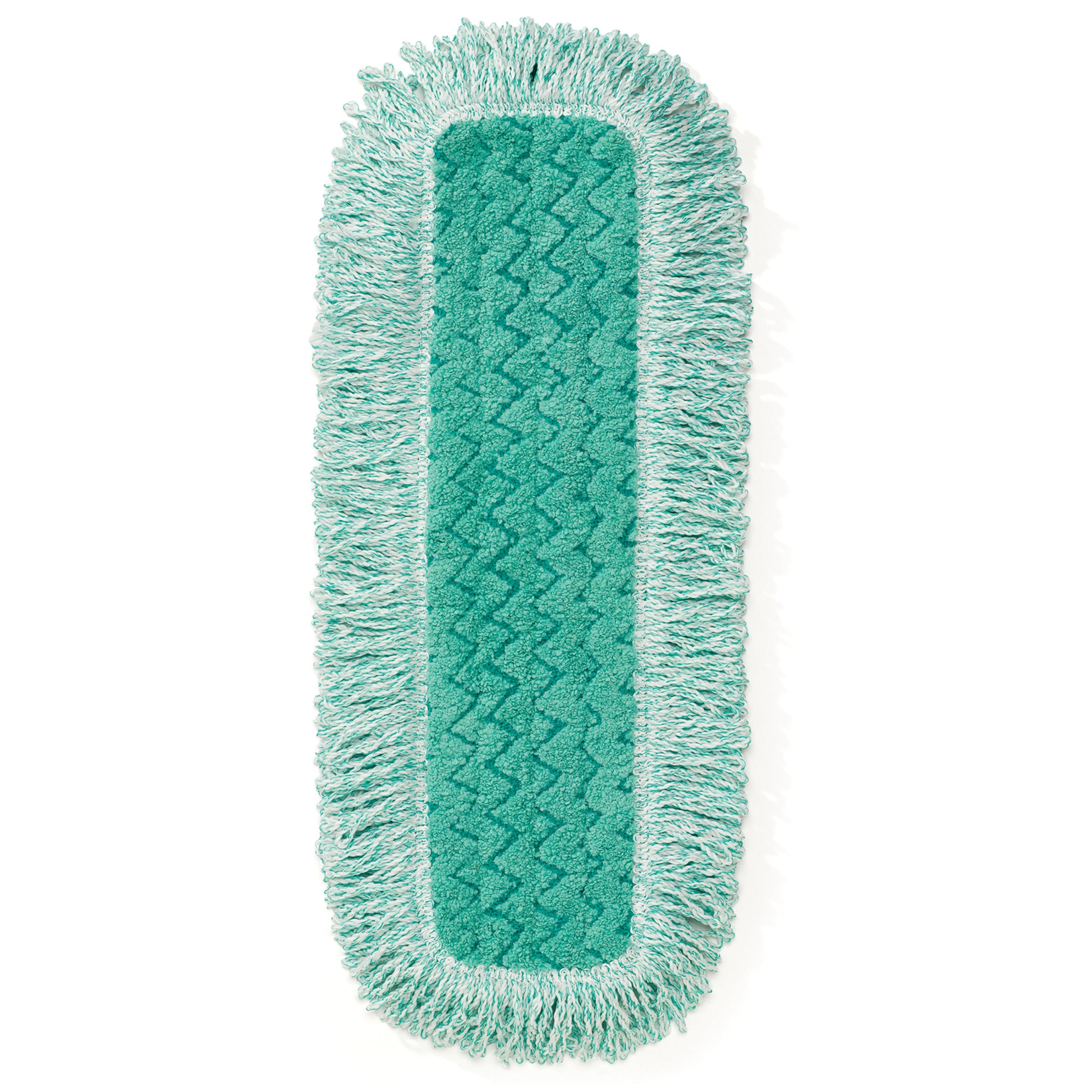 Hygen™ Dust Pads with Fringe, Hook and Loop Style, Microfibre, 18" L x 6" W