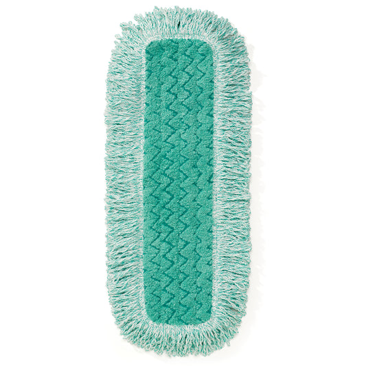 Hygen™ Dust Pads with Fringe, Hook and Loop Style, Microfibre, 18" L x 6" W