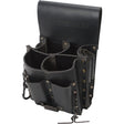 Tool Belt Pouch, Multiple Tool Holder, Leather, 8 Pockets