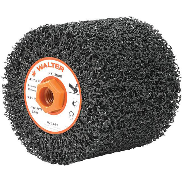 FX™ Reversible Drum, 4-1/2" Dia., 4" W, 5/8"-11 Arbor, Coarse Grit