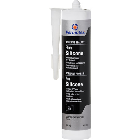 RTV Adhesive Sealant, 300 ml, Cartridge, Black