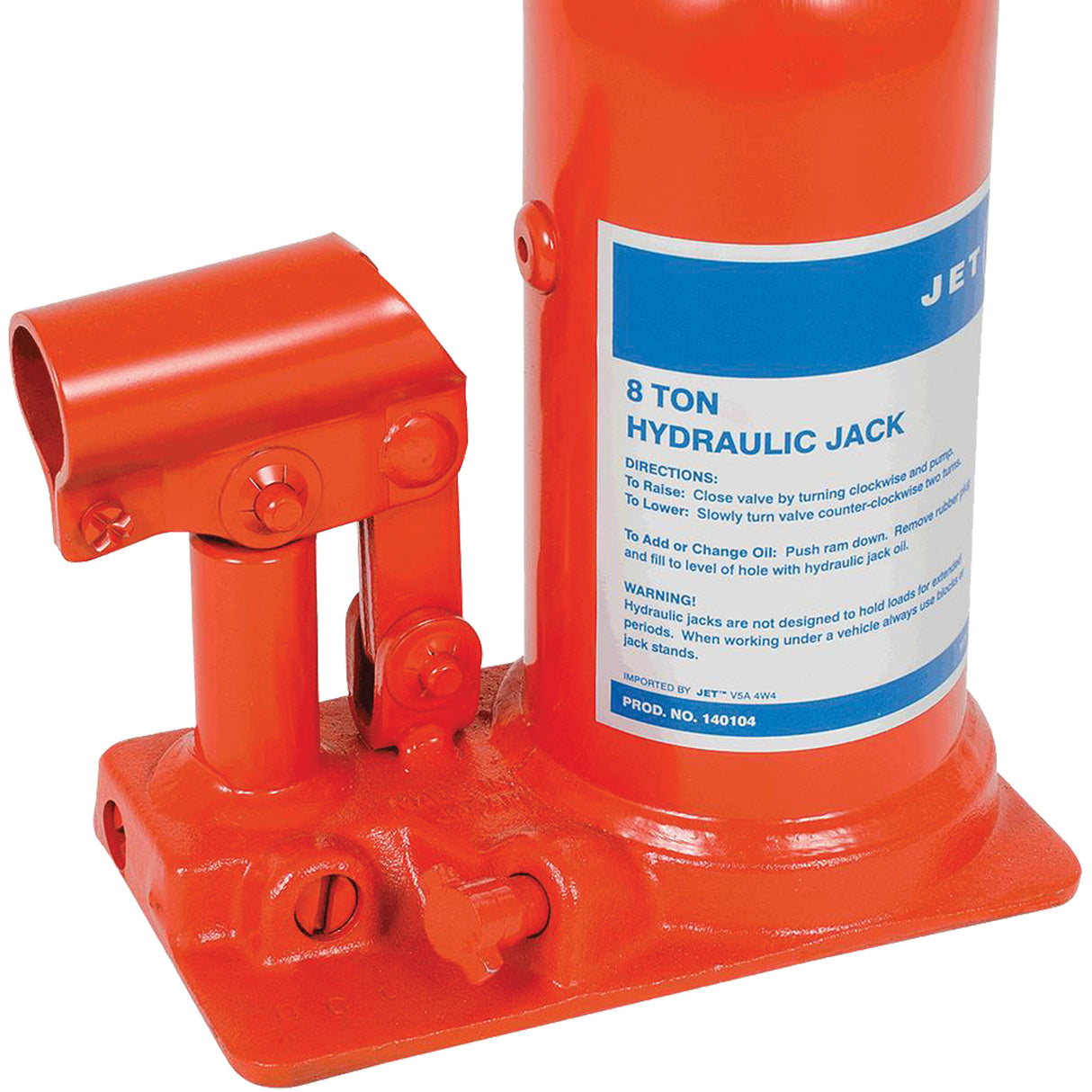 JHJ-8 Super Heavy-Duty Bottle Jack, 8 Ton(s), 15-3/8" Raised Height
