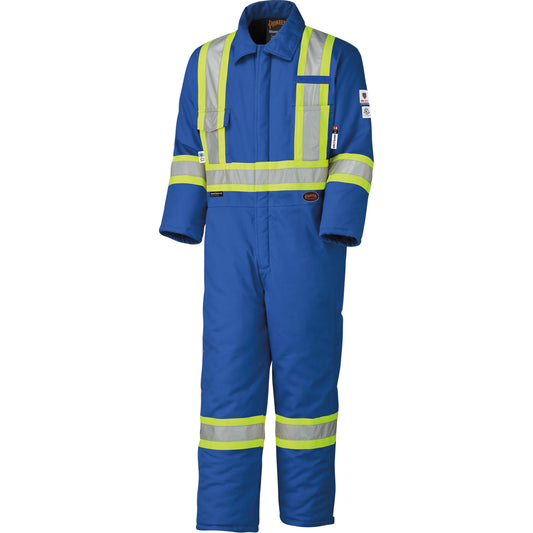 Pioneer 5522A High Visibility FR Rated & Arc Rated Safety Coveralls, Size 2X-Large, Royal Blue, 58 cal/cm²