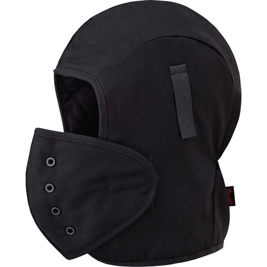 Pioneer 566A Flame Resistant Quilted Hardhat Liner, Black, Cotton